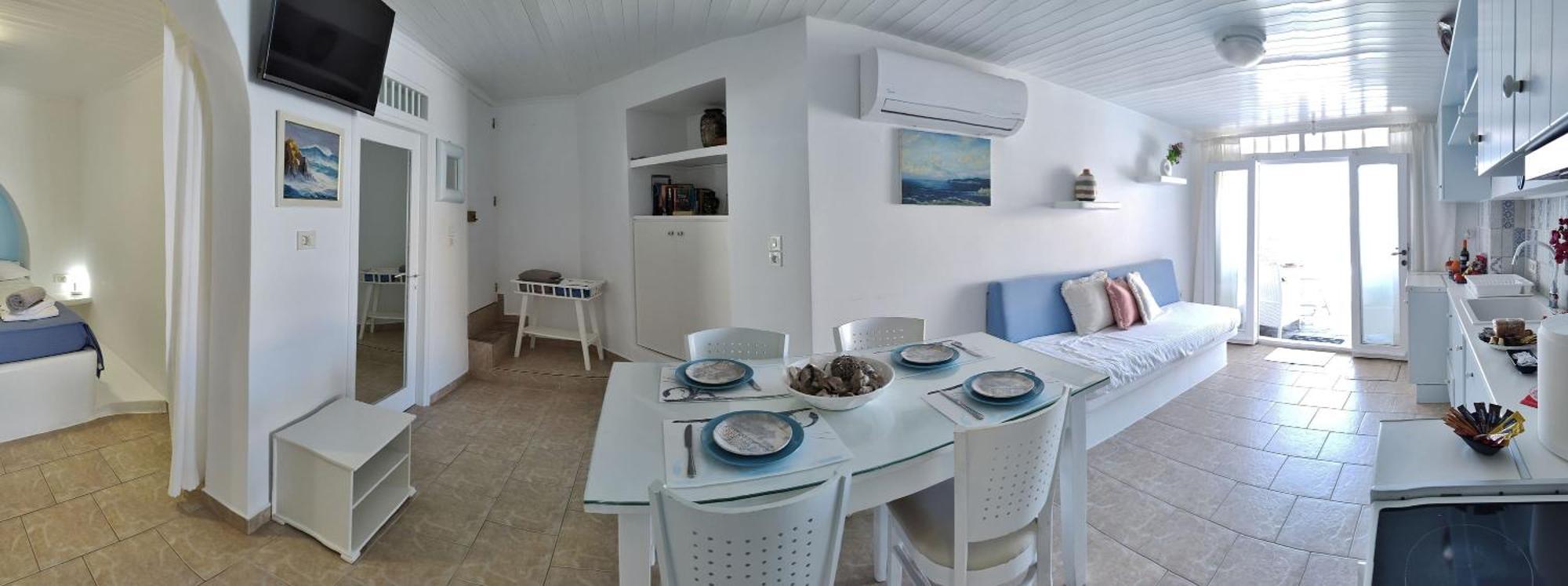 Blue Mare Apartments On The Beach Firopotamos Zimmer foto